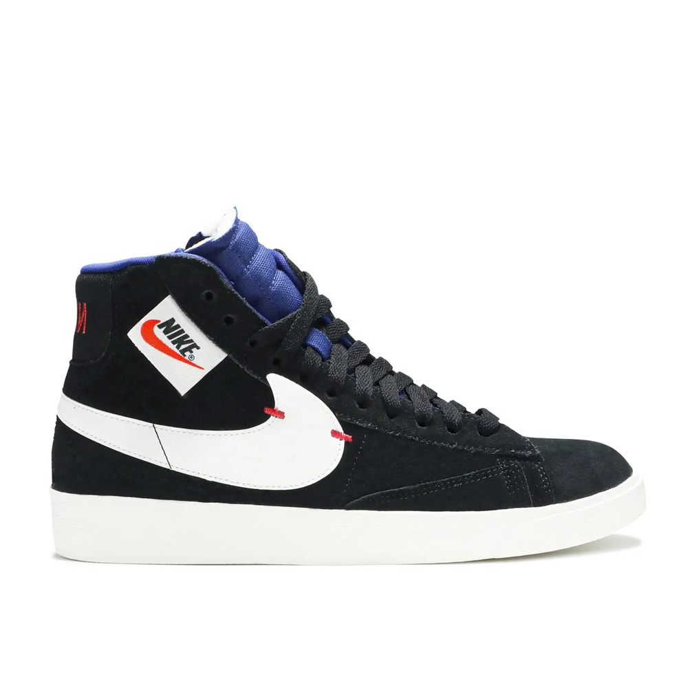 Nike Blazer Rebel XX Mid Black‎ Royal Blue Women's Sz 8